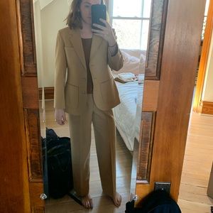 Vintage Pendleton camel wool pantsuit